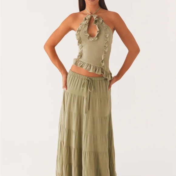 Peppermayo Dresses & Skirts - Peppermayo Sage Maxi Skirt